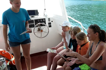 Breath-hold diving from the boat